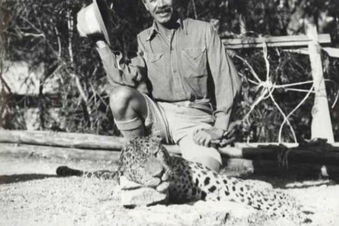 After Shooting The Man-Eating Leopard